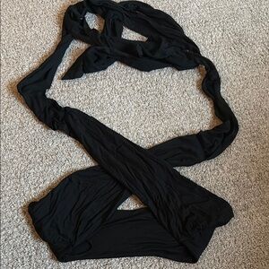 Elegant Black Wrap Dress